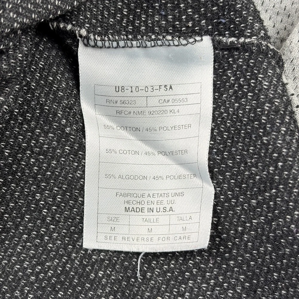 Vintage 90s Nike Polo Shirt Mens Medium Gray 1/4 Zip Perforated Oversized USA